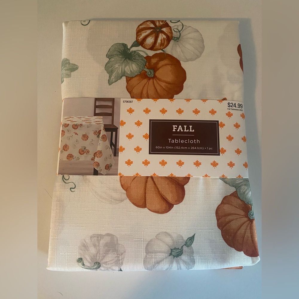 Fall Pumpkin Tablecloth